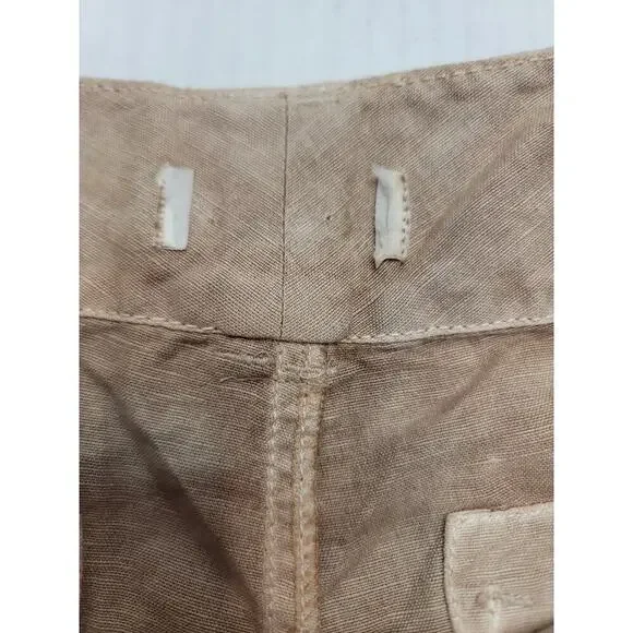 Sundance Pants Womens 6 Organia Lace Panel Linen Blend Relaxed Straight Bohemian - Picture 5 of 8